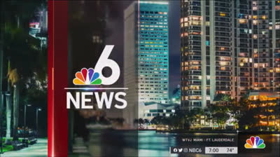 WTVJ NBC6 News 7PM open - November 9, 2021