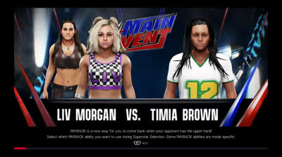 TiMia Brown vs Liv Morgan (WWE 2K19)