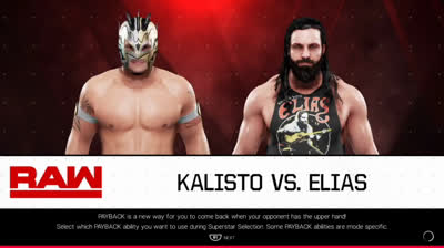 Kalisto vs Elias (WWE 2K19)